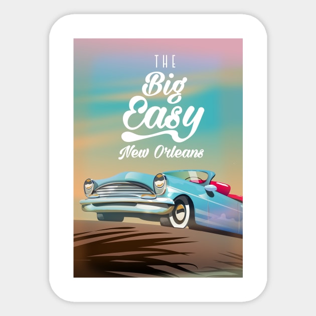 The Big Easy New Orleans Sticker by nickemporium1